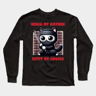 Ninja Cat Long Sleeve T-Shirt